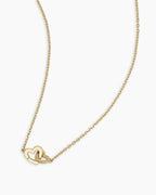 14K Gold Parker Heart Necklace || option::14K Solid Gold