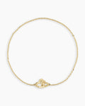 14K Gold Parker Heart Bracelet || option::14K Solid Gold, 6.5 in.