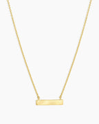 18K Gold Plated engravable Necklace || option::18K Gold Plated
