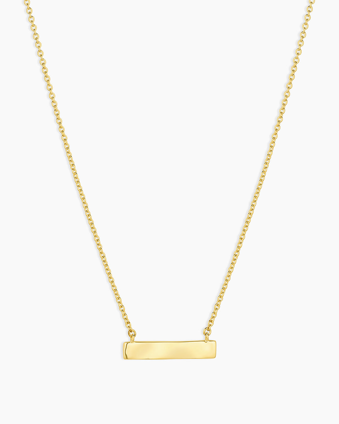 18K Gold Plated engravable Necklace || option::18K Gold Plated