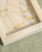 Gold engravable bracelet || option::18K Gold Plated