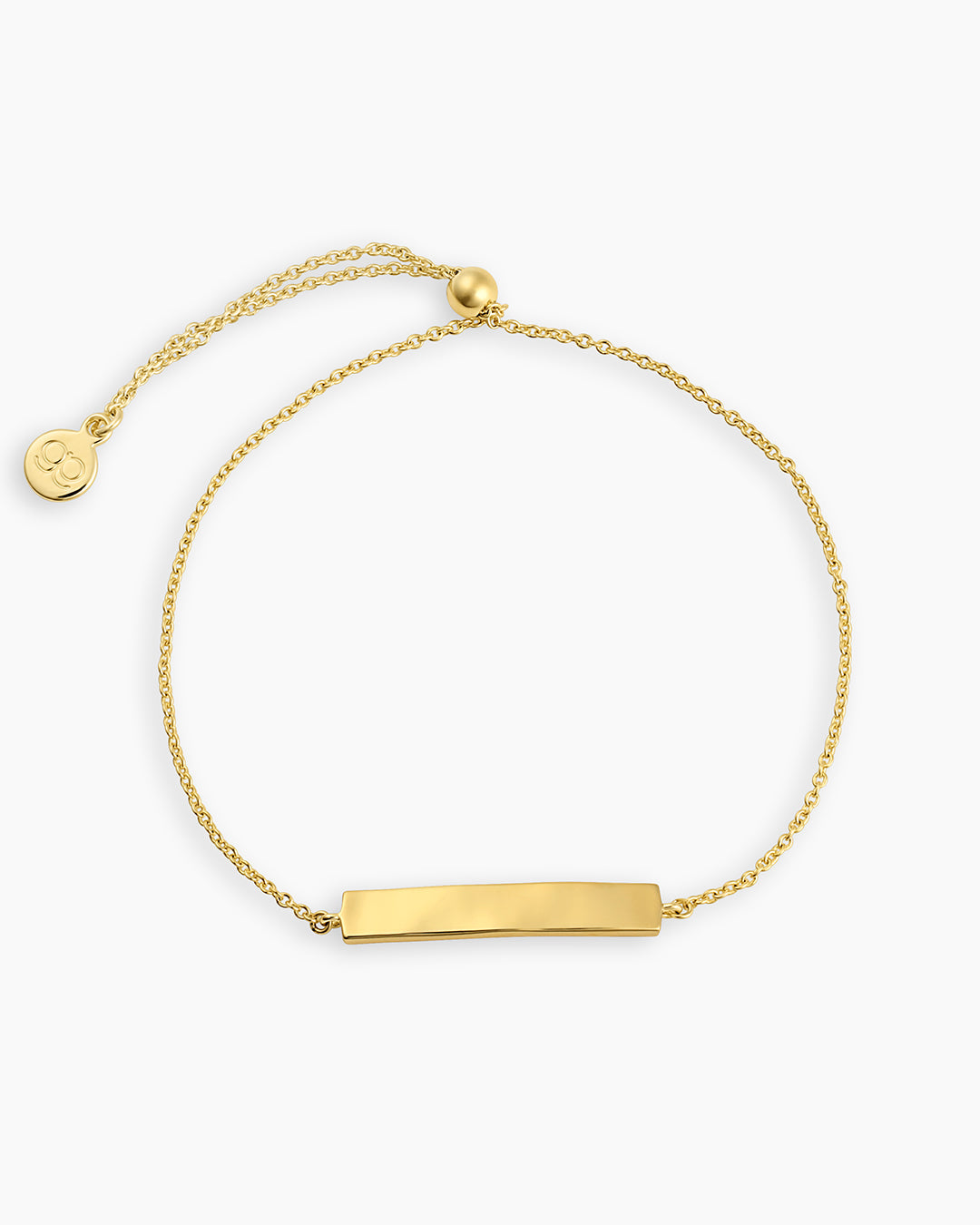 Gold engravable bracelet || option::18K Gold Plated