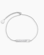 Silver engravable bracelet || option::Silver Plated