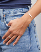 Silver engravable bracelet || option::Silver Plated