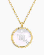 Zodiac Necklace || option::18K Gold Plated, Scorpio