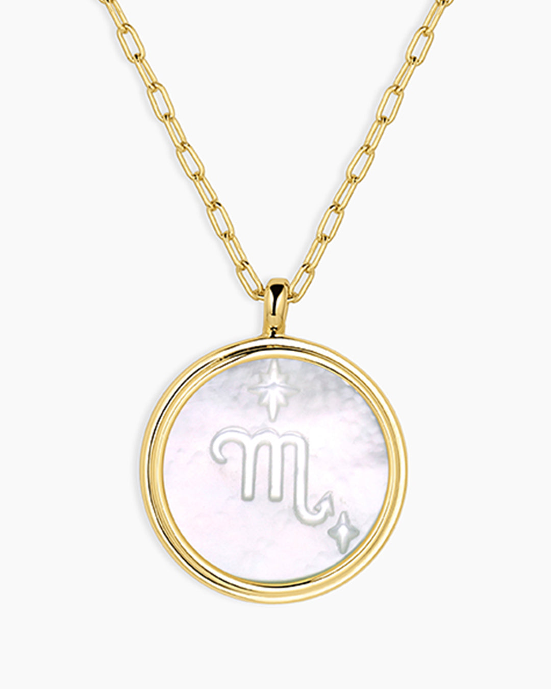Zodiac Necklace || option::18K Gold Plated, Scorpio