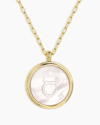 Zodiac Necklace || option::18K Gold Plated, Taurus