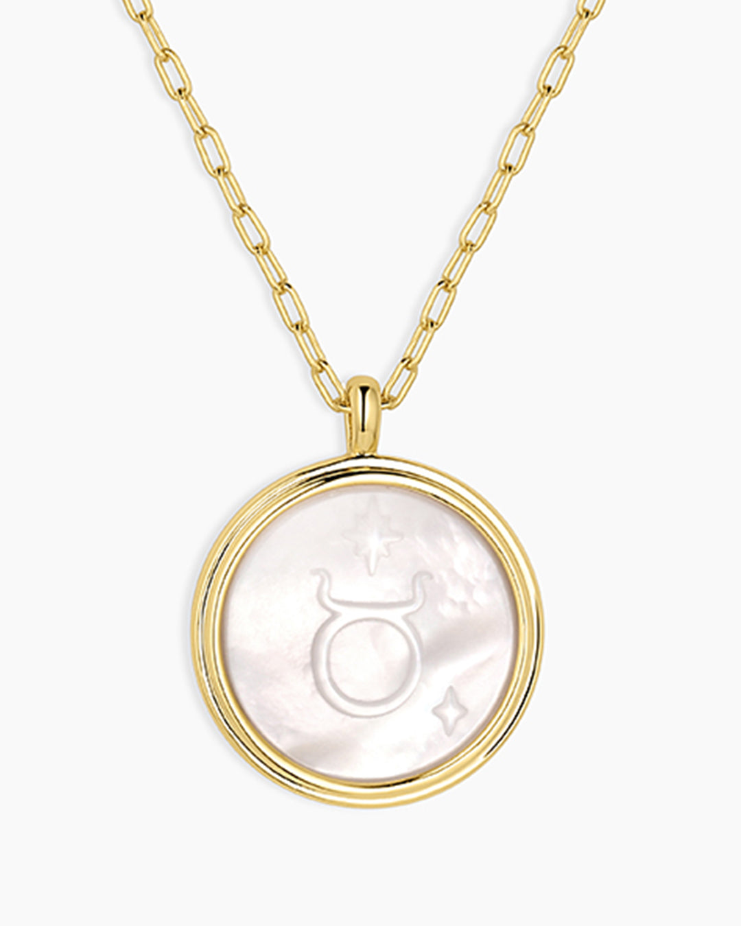 Zodiac Necklace || option::18K Gold Plated, Taurus