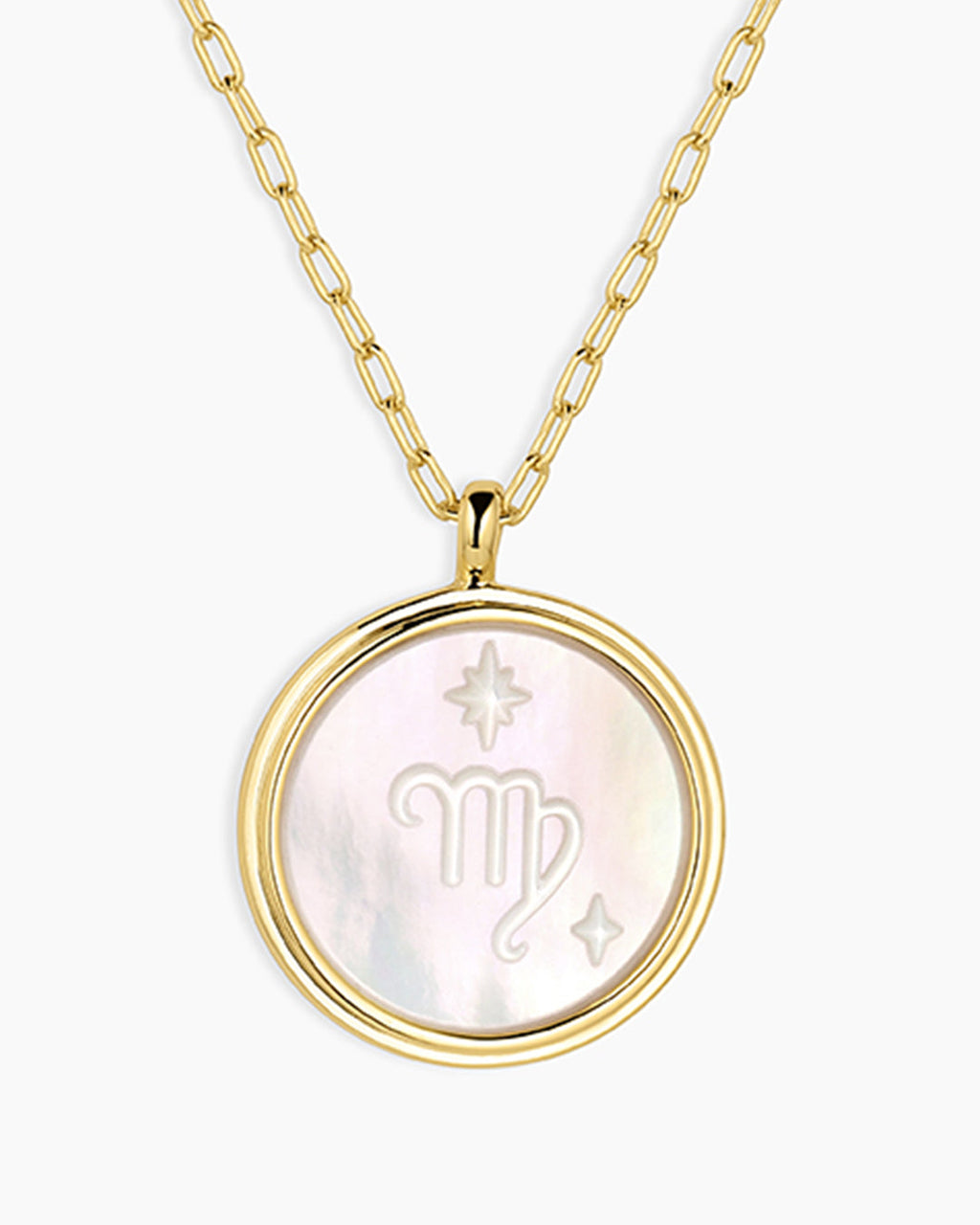 Zodiac Necklace || option::18K Gold Plated, Virgo