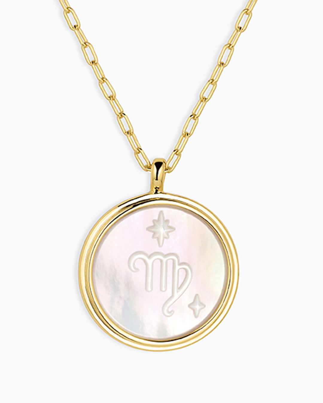 Zodiac Necklace || option::18K Gold Plated, Virgo