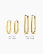 Gold | gorjana jewelry | Zoey Hoops